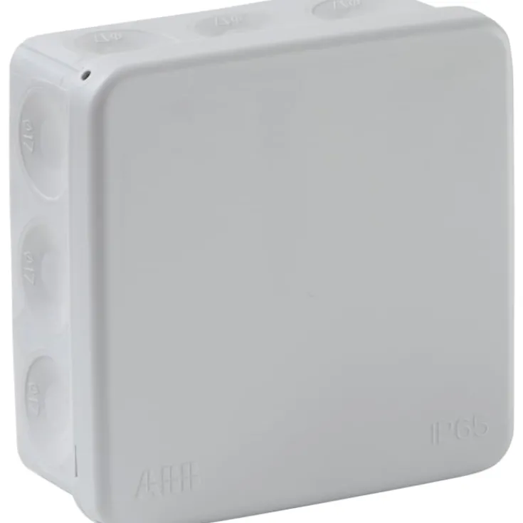 Hot AP9 forgreningsdåse, 86x86x39 mm, grå Samledåser