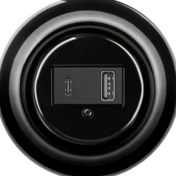 Hot Decento USB-A+C stikkontakt, sort Stikkontakter