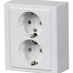 Discount Impressivo dobbelt schuko stikkontakt, Stikkontakter