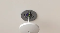 Clearance lampeudtag med afdækning, Ø9,7 cm, hvid Lampeudtag