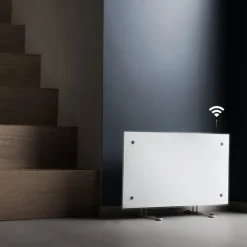 Best Clea H elradiator med termostat & wifi, 230V, 800W, hvid glas, 9-13 m² Elradiatorer|Adax