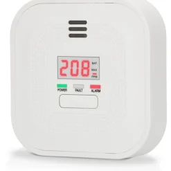 kuliltealarm med display, 10 års batteritid Røgalarmer & Brandsikring