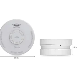 Outlet røgalarm, 1 års batteritid, Røgalarmer & Brandsikring