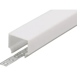 cover til LED skinne, høj milky Led Skinner