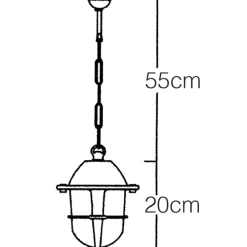 New 619 udendørs pendel Udendørs Loftlamper