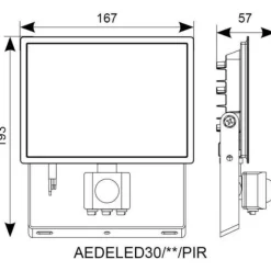 Best Eden projektør med sensor, 30W, 4000K Projektører