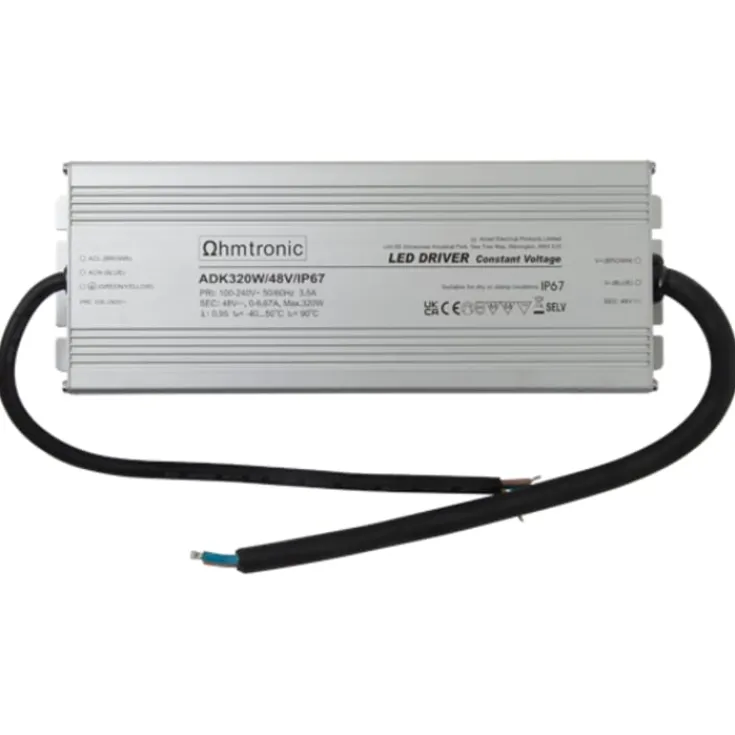 Discount udendørs LED driver, 48V, 320W Transformere & Drivere