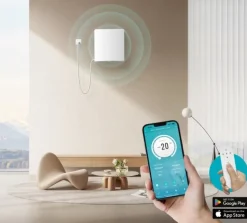 Online Venti 160 ventilator med varmegenvinding, Ø160 mm, Wi-Fi, sort Varmegenvinding