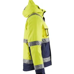 Clearance Hi-Vis vinterjakke, hi-vis gul/marine, str. 3XL Jakker & Veste