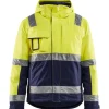 Clearance Hi-Vis vinterjakke, hi-vis gul/marine, str. 4XL Jakker & Veste