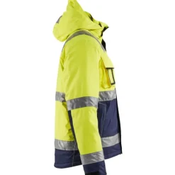 Hi-Vis vinterjakke, hi-vis gul/marine, str. XS Jakker & Veste