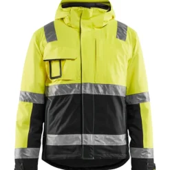 Discount Hi-Vis vinterjakke, hi-vis gul/sort, str. 6XL Jakker & Veste