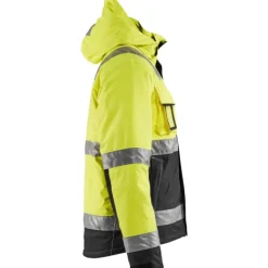 Discount Hi-Vis vinterjakke, hi-vis gul/sort, str. 6XL Jakker & Veste