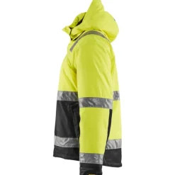 Discount Hi-Vis vinterjakke, hi-vis gul/sort, str. 6XL Jakker & Veste