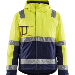 Discount Hi-Vis vinterjakke, hi-vis gul/sort, str. 6XL Jakker & Veste