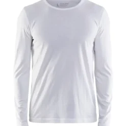 Best 35001 langærmet t-shirt, hvid, str. 2XL T-Shirts & Poloshirts