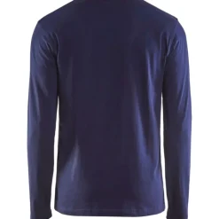 35001 langærmet t-shirt, marineblå, str. S T-Shirts & Poloshirts