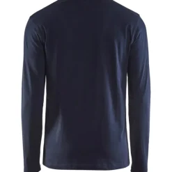 Clearance 35001 langærmet t-shirt, mørk marineblå, str. 4XL T-Shirts & Poloshirts