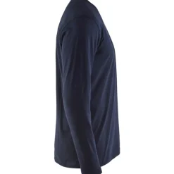 Clearance 35001 langærmet t-shirt, mørk marineblå, str. 4XL T-Shirts & Poloshirts
