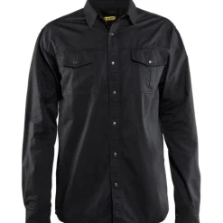 Discount 3297 Twill skjorte, sort, str. 3XL Trøjer, Hoodies Og Sweatshirts