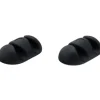 Outlet Cabledrop kabelholder, sort - 2 stk Mobil, Pc & Data