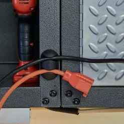 Outlet Cabledrop kabelholder, sort - 2 stk Mobil, Pc & Data