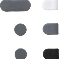 Magdrop kabelholder, magnet, grå - 3 stk Mobil, Pc & Data
