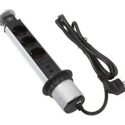 Best Brennenstuhl Pull-UP 3 stikdåse for indbygning m/USB Stikdåser
