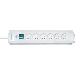 Discount stikdåse med 6 udtag, jord, 3M ledning + afb Stikdåser