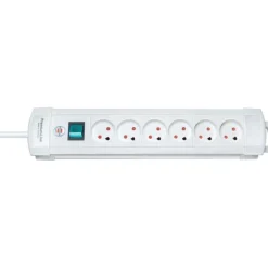 Discount stikdåse med 6 udtag, jord, 3M ledning + afb Stikdåser