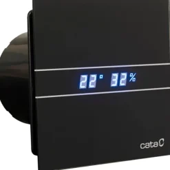 Outlet E-100 GTH badventilator, fugtstyring, timer, Ø100 mm, Badeværelsesventilatorer