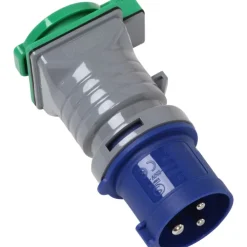 Best CEE 3pol han/DK stikdåse Industrimateriel|Cee Adaptere & Forgrenere