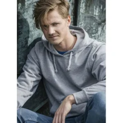 Online Baic hoodie, gråeleret, tr. Trøjer, Hoodies Og Sweatshirts