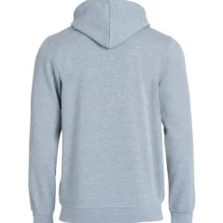 Hot Basic hoodie med lynlås, gråmeleret, str. L Trøjer, Hoodies Og Sweatshirts