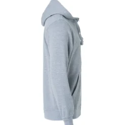 Hot Basic hoodie med lynlås, gråmeleret, str. L Trøjer, Hoodies Og Sweatshirts