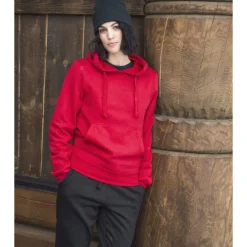 Baic hoodie, rød, tr. Trøjer, Hoodies Og Sweatshirts