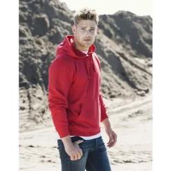 Baic hoodie, rød, tr. Trøjer, Hoodies Og Sweatshirts