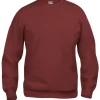 Discount Basic Roundneck sweatshirt, bordeaux, str. 2XL Trøjer, Hoodies Og Sweatshirts