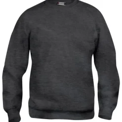 Discount Basic Roundneck sweatshirt, koksgrå meleret, str. 2XL Trøjer, Hoodies Og Sweatshirts