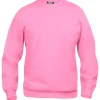 Discount Basic Roundneck sweatshirt, lys pink, str. 2XL Trøjer, Hoodies Og Sweatshirts