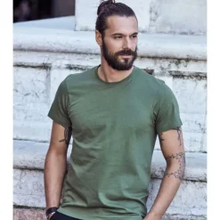 Basic t-shirt, flaskegrøn, str. T-Shirts & Poloshirts