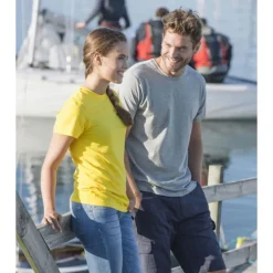 Outlet Basic t-shirt, gråmeleret, str. T-Shirts & Poloshirts