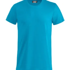 Online Basic t-shirt, turkis, str. T-Shirts & Poloshirts