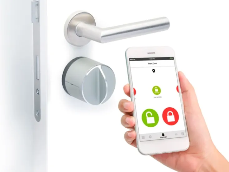 Best Danalock V3 Smart Lock Euro elektronisk dørlås, bluetooth og z-wave, sølv Tilbud|Alarmsystemer & Tyverisikring