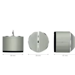 New Danalock V3 Smart Lock Scandi elektronisk dørlås, bluetooth, sølv Alarmsystemer & Tyverisikring