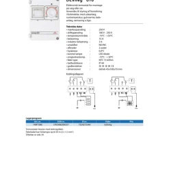 Outlet reg 610 termostat Devi|Varmekabler & Frostsikring