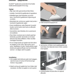 Hot spejlvarme folie 274x358mm Devi|Spejlvarme