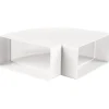 Hot bøjning, 90°, 110x55 mm over kort side, horisontal Rørmuffer|Duka