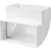 Best bøjning, 90°, 110x55 mm over lang side, vertikal Rørmuffer|Duka