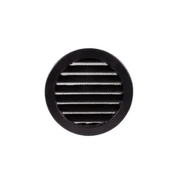 Best Dusav udvendig jalousirist, Ø100 mm, sort Ventilationsriste|Duka
